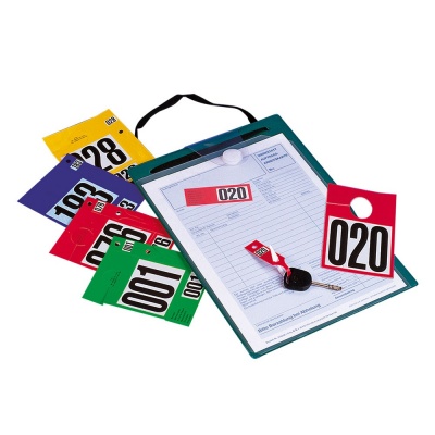 Sleutellabel Auto-ID-set - rood