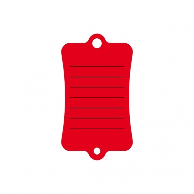 Sleutellabels Box300 - Rood