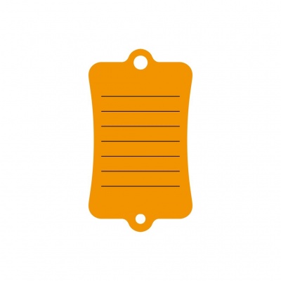 Sleutellabels Box300 - Oranje