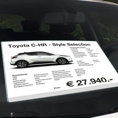 Prijsbladhouder Aluminium A4 staand