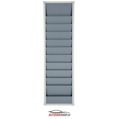 Werkplaatsplanbord 1-rij breed en 10 sleuven