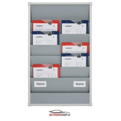 Werkplaatsplanbord 2-rij breed en 6 sleuven