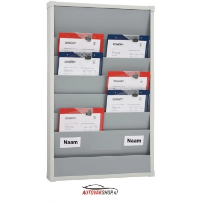 Werkplaatsplanbord 2-rij breed en 6 sleuven