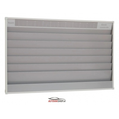 Werkplaatsplanbord 5-rij breed en 6 sleuven