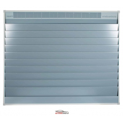 Werkplaatsplanbord 5-rij breed en 10 sleuven