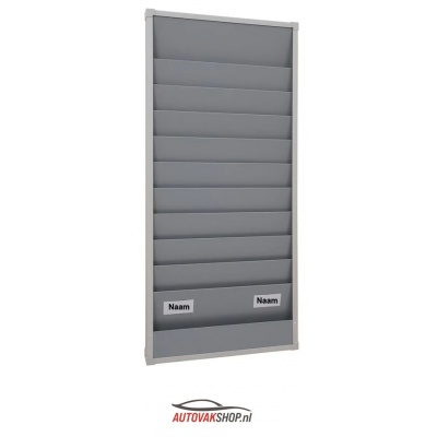 Werkplaatsplanbord 2-rij breed en 15 sleuven